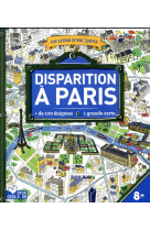 Disparition à paris - livre avec carte