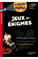 Jeux et énigmes - du ce1 au ce2 - cahier de vacances 2024