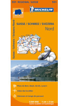 Carte régionale suisse / schweiz / svizzera nord