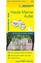 Carte departementale 313 aube, haute-marne