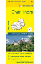 Carte departementale 323 cher, indre