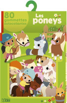 Les poneys 80 gommettes autocollantes