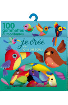 Je cree de jolis oiseaux 100 gommettes autocollantes