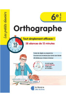 Les petits devoirs - orthographe 6e