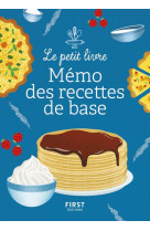 Petit livre - memo des recettes de base