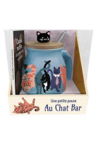 Coffret - mug une petite pause au chat bar ne - boite et accessoire