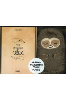 Coffret instant relax - bouillotte paresseux les mains au chaud, le coeur heureux