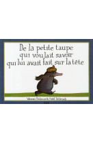 De la taupe qui voulait savoir qui lui avait fait sur la tete