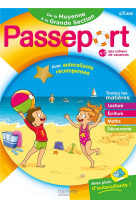 Passeport - de la moyenne à la grande section 4/5 ans - cahier de vacances 2024