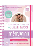 Agenda familial mensuel de julie ricci memoniak, sept 2023-aout 2024