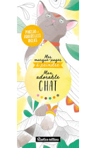 Mes marque-pages a peindre : mon adorable c hat