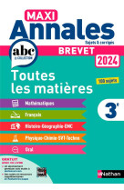 Maxi annales brevet 2024 - corrigé