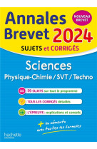 Annales brevet 2024 - sciences