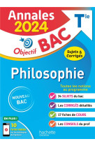 Annales objectif bac 2024 - philosophie