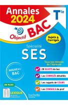 Annales objectif bac 2024 - spécialité ses