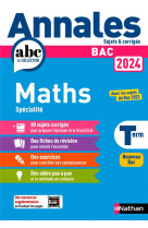 Annales bac maths tle 2024