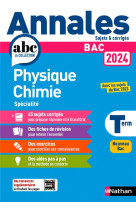 Annales bac physique chimie term. 2024 - corrigé