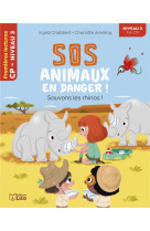 Sos animaux en danger - sauvons les rhinos cp niveau 3