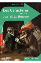 Les caracteres livres v a x bac 2022