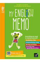 My english memo - anglais 6e- éd. 2021 - cahier élève