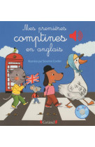 Mes premières comptines en anglais - livre sonore avec 6 puces - dès 1 an