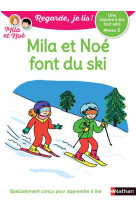 Mila et noe font du ski cp niveau 3