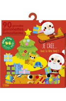 Je cr?e... avec le pere noel ! 90 grandes gommettes autocollantes