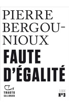 Faute d-egalite