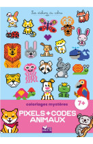 Coloriages mysteres pixels + codes animaux