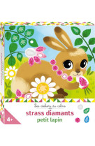 Strass diamants petit lapin - mini boite avec accessoires