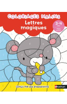 Coloriages malins lettres magiques ps