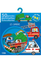 Les camions 50 grandes gommettes autocollan