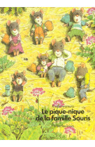 Le pique-nique de la famille souris