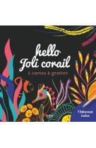 Cartes a gratter hello joli corail