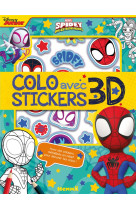 Marvel spidey amis extraordinaires - colo avec stickers 3d