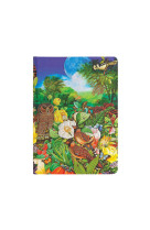 Carnet jardin lunaire midi pages blanches