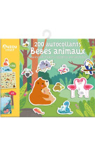 200 autocollants bebes animaux