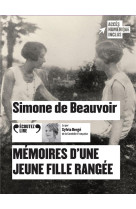 Memoires d-une jeune fille rangee cd - audio