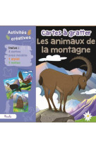 Les animaux de la montagne cartes a gratter