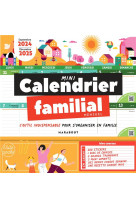 Mini calendrier familial mensuel 2024-2025