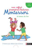 Le bateau de tom - mon coffret premières lectures montessori - 3 histoires pour débuter dans la lect