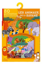 Animaux de la savane 80 gommettes