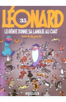 Leonard t35 genie donne sa langue au chat