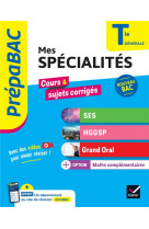 Prepabac mes specialites ses, hggsp, grand oral & maths complementaires - tle bac 2025