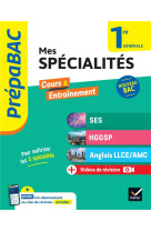 Prepabac mes specialites ses, hggsp, anglais llce/ amc 1re generale 2024-2025