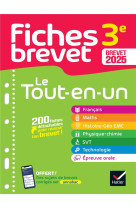 Fiches brevet le tout-en-un - brevet 2025 (toutes les matieres)