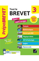 Prepabrevet tout le brevet 2025 3e (toutes les matieres)