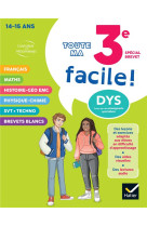 Toute ma 3e facile special brevet ! adapte aux enfants dyslexiques (dys) 3e