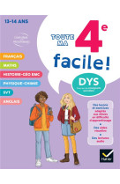 Ma 4e facile ! tout-en-un adapté aux enfants dyslexiques (dys) ou en difficulté d'apprentissage