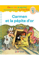 Cocorico je sais lire ! premières lectures avec les p'tites poules - tome 36 carmen et la pépite d'or